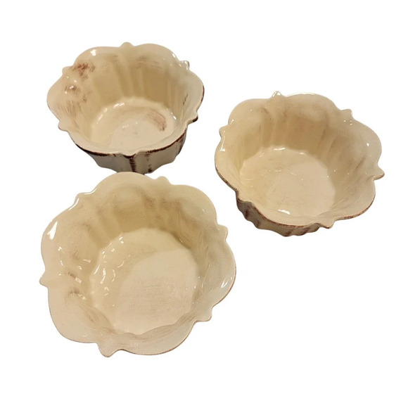 MANCER by Mancioli Vintage Made in Italy Set of 3 Hand Painted Ceramic Bowls MCM - Picture 11 of 13